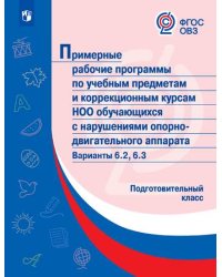 Примерная рабочая программа по учебным предметам и коррекционным курсам начального общего образования обучающихся с нарушениями опорно-двигательного аппарата. Варианты 6.2, 6.3. Подготовительный класс