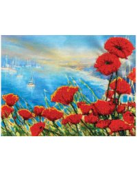 Набор для вышивания бисером "Волшебное утро", 24x30 см