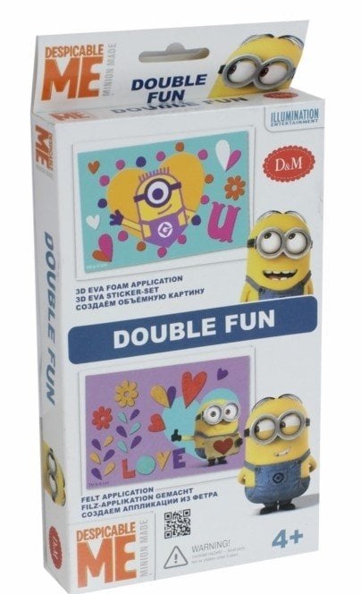 Набор 2 в 1. Аппликация + объемная картина. Minion
