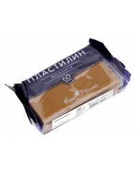 Пластилин восковой, коричневый