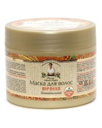 Питательная маска Рецепты бабушки Агафьи "Яичная", для всех типов волос, 300 мл
