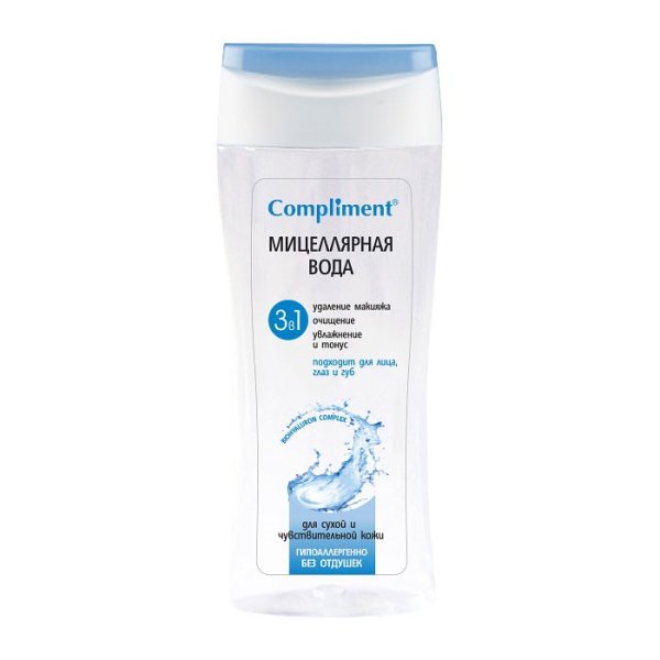 Мицеллярная вода 3 в 1 "Compliment", 200 мл