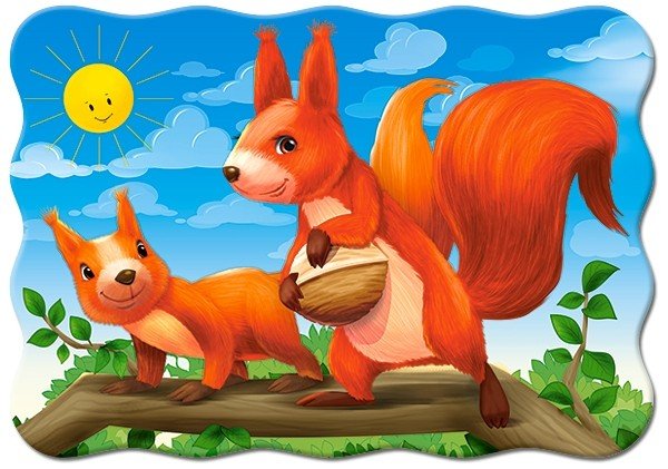 Макси-пазл. Белочки, 30 элементов