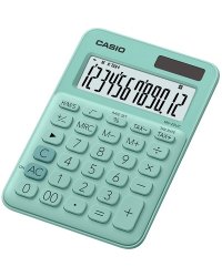 Калькулятор настольный "Casio MS-20UC", 12 разрядов, зеленый
