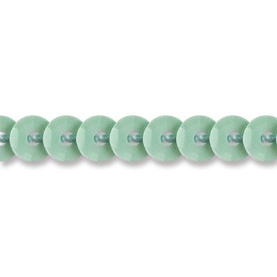 Тесьма и ленты Пайетки на нити "Gamma", цвет: нежно-салатовый, 4 мм, арт. FOS