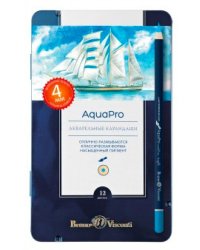 Набор акварельных карандашей "AquaPro", 12 цветов