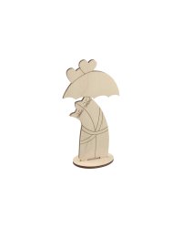 Заготовка для декорирования Mr. Carving "Коты-обнимашки под зонтом", арт. ВД-274, 8х14 см