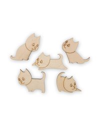 Заготовка для декорирования Mr. Carving "Котята", арт. ВД-393, 3-6 см, 5 штук