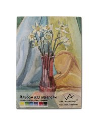 Альбом для акварели Vista-Artista (белая бумага крупнозернистая), А3, 12 листов, арт. SWB-01