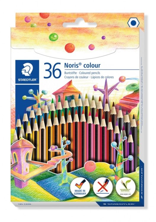 Карандаши цветные "Noris Colour 185", 36 цветов