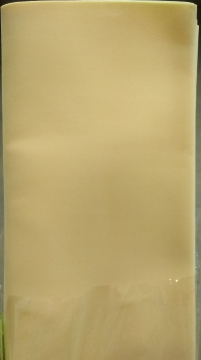 Бумага для творчества зефирная "Фоамиран", 50x140 см, цвет: кремовый