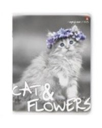 Тетрадь "Котята и цветы", 48 листов