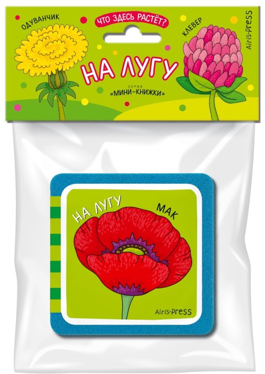 Мини-книжка ЭВА. Что здесь растёт? На лугу