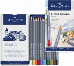 Карандаши акварельные "Goldfaber Aqua", 12 цветов