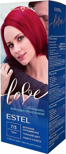 Крем-краска "Estel Love", №7/5 рубин