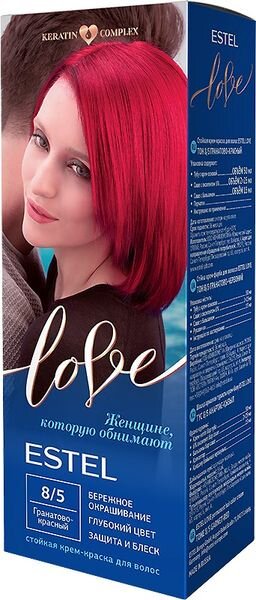 Крем-краска "Estel Love", №8/5 гранатово-красный