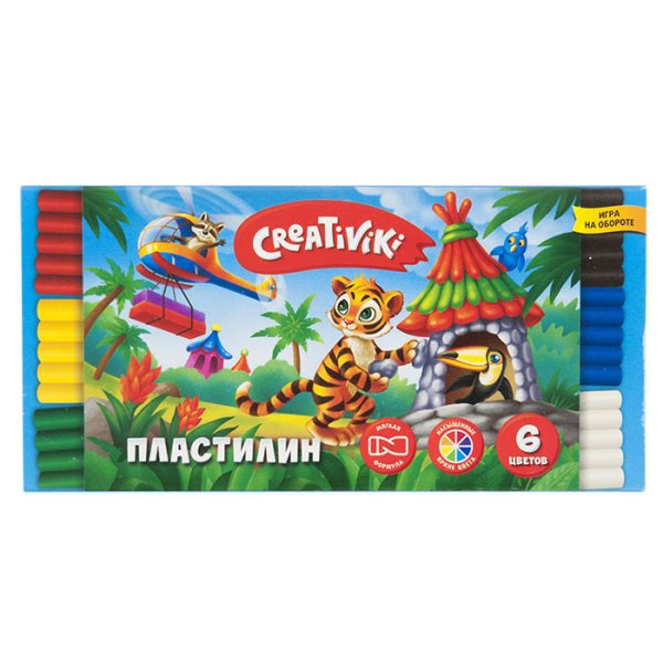Пластилин &quot;Creativiki&quot;, 6 цветов