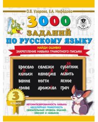 Русский язык. 3 класс. Найди ошибку. Закрепление навыка грамотного письма