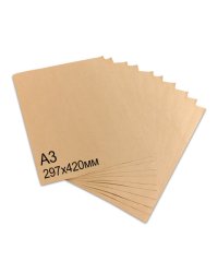 Крафт-бумага для упаковки "Brauberg", А3, 297х420 мм, 78 г/м2, 100 листов