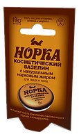 Обложка книги «Вазелин косметический "Норка", с норковым жиром, 10 грамм»
