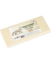 Пластилин скульптурный Гамма &quot;Студия&quot;, белый, мягкий, 1 кг