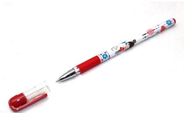 Ручка шариковая "MagicWrite. Девочка с зайчиком", синяя