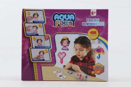 Набор Aqua pixels. Сказка о принцессе, 480 деталей