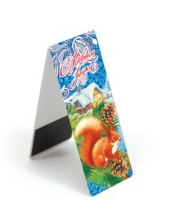 Закладка книжная с магнитом "С Новым годом!", 3,5х9,5 см