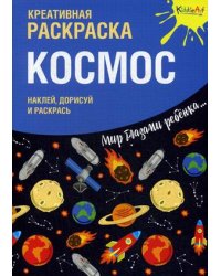 Космос. Креативная раскраска с наклейками
