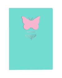 Книга для записей "Butterfly. Мятный", А6+, 80 листов, линия