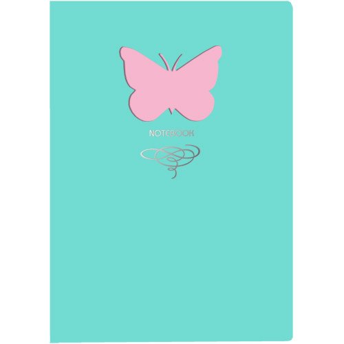 Книга для записей "Butterfly. Мятный", А6+, 80 листов, линия