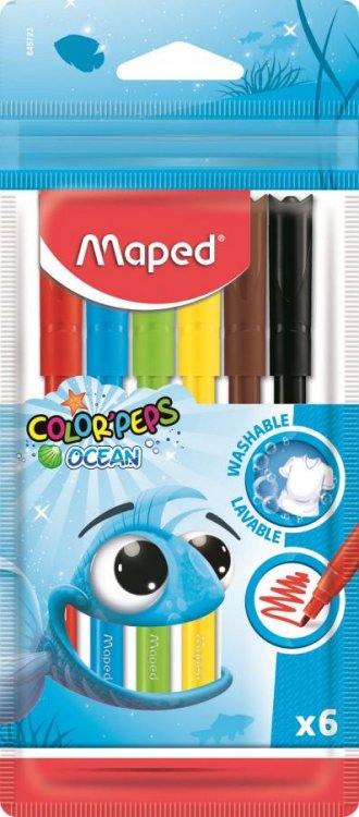 Обложка книги «Фломастеры "Color peps ocean", 6 цветов»