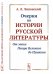 Очерки по истории русской литературы. От эпохи Петра Великого до Пушкина