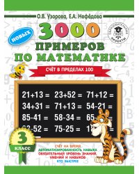 3000 примеров по математике. 3 класс. Счет в пределах 100