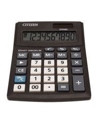 Калькулятор "Business Line CMB1001-BK", настольный, 10 разрядов, двойное питание, 100x136 мм