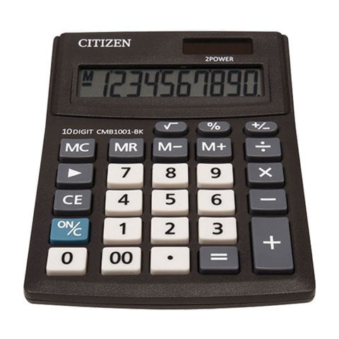 Калькулятор "Business Line CMB1001-BK", настольный, 10 разрядов, двойное питание, 100x136 мм