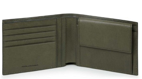 Кошелек мужской Piquadro Black Square, зеленый, арт. PU257B3R/VE