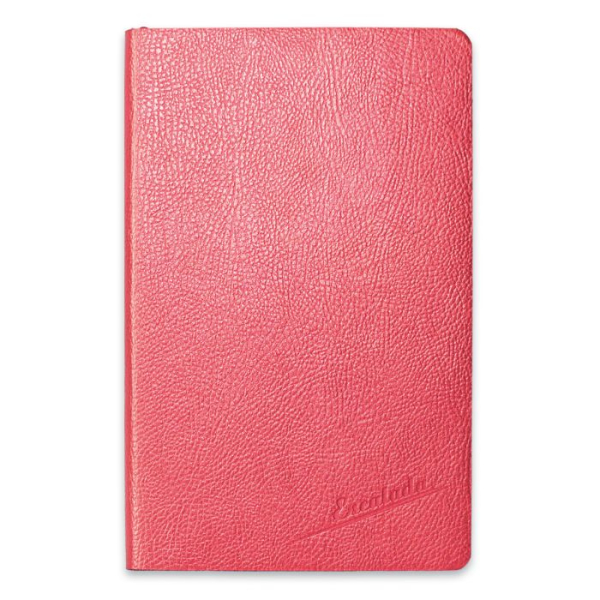 Ежедневник недатированный. Наппа, А5, 96 листов, красный металлик