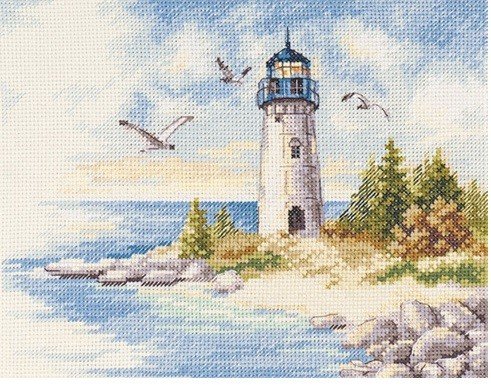 Набор для вышивания крестом Алиса "Маяк", 23x17 см, арт. 3-26