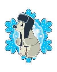 Снежинка "Умка" (из мультфильма "Умка")