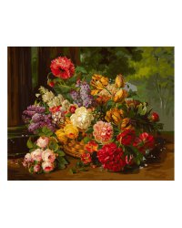 Раскраска по номерам "В дар флоре", 40x50 см