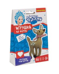 Ёлочные игрушки из фетра своими руками. Олененок