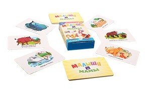 Карточная обучающая игра "Малыши и мамы"