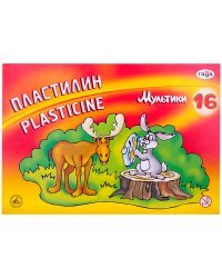 Пластилин. Мультики, 16 цветов