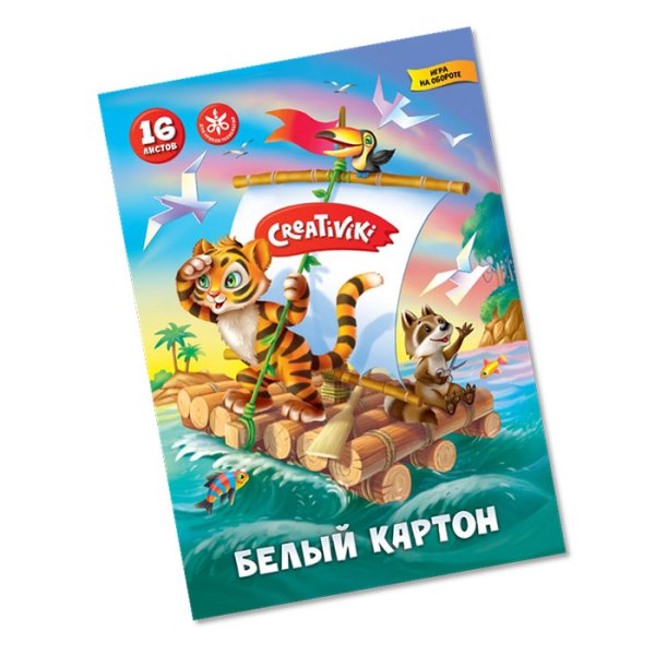 Картон белый "Creativiki", А4, 16 листов