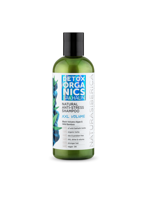 Шампунь для волос Natura Siberica "Detox organics. Sakhalin. Обьём", 270 мл
