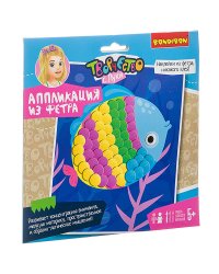 Аппликация из фетра. Рыбка