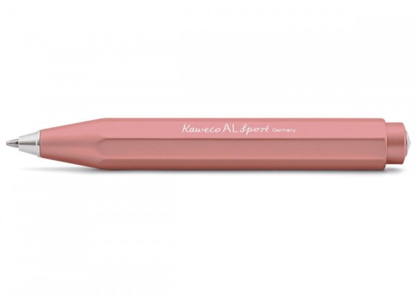 Ручка шариковая Kaweco "AL Sport", корпус: розовое золото, синие чернила, 1,0 мм