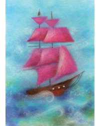Набор для валяния Woolla "Парус в море", 15x21 см, арт. WA-0186