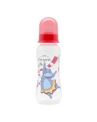 Бутылочка для кормления с молочной соской "Just Lubby", от 0 месяцев, 250 мл, декор "Мишка" (арт. LUB_16401/144/12)